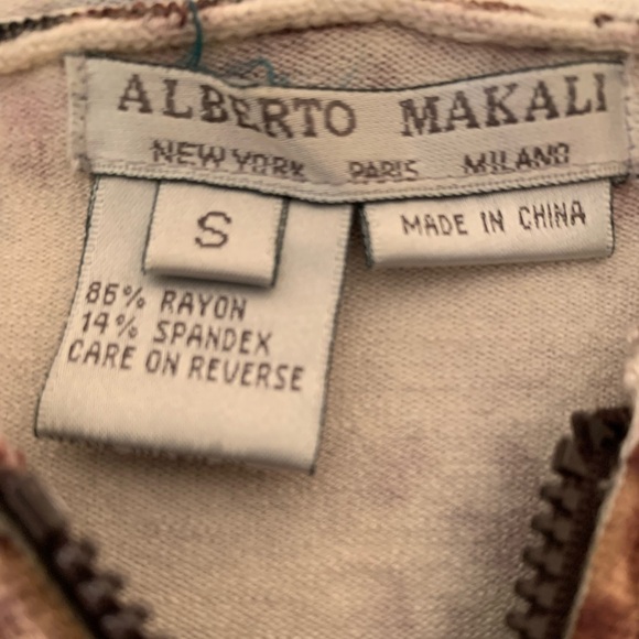 Alberto Makali Animal Print Beaded Zip Hoodie - Picture 7 of 7